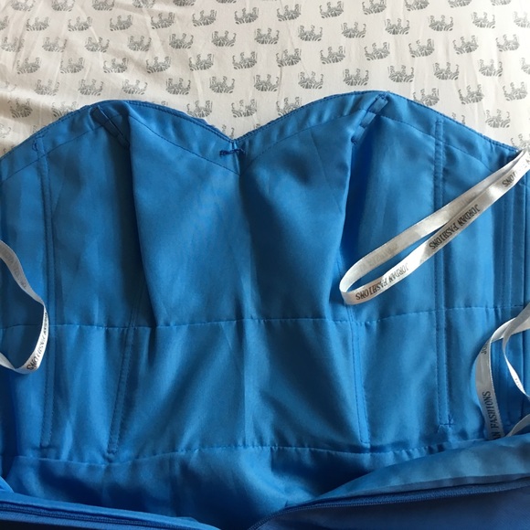 Blue Cocktail Dress - Picture 7 of 8